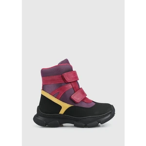 Fuşya Deri Kız Çocuk Bot