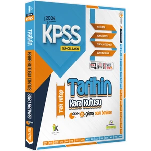 Karakutu Yayınları KPSS Tarihin Kara Kutusu Tek Kitap Dijital Çözümlü Konu Özetli ÖSYM Çıkmış Soru Havuzu Bankası