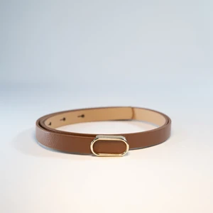 Ithal Oval Gold Tokalı Ince Kemer, Pantolon Kemeri, Gömlek Kemeri, Ceket Kemeri