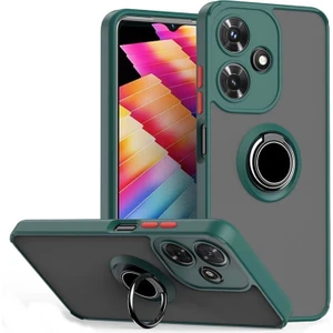 Realme C53 Kılıf Montreal Yüzüklü Standlı Arkası Buğulu