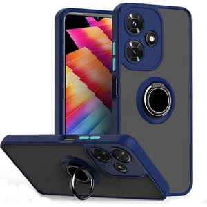 Realme C53 Kılıf Montreal Yüzüklü Standlı Arkası Buğulu