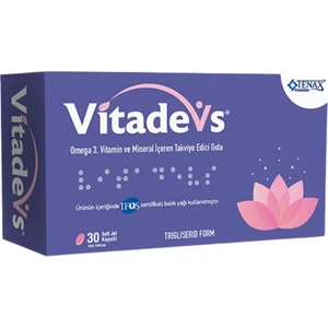 Pharma Vitadevs 30 Softjel Kapsül Omega 3, Balık Yağı, D Vitamini İçeren Multivitamin ve Mineral Kompleksi