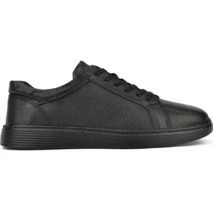 Erkek Deri Sneaker 133423Z95 Siyah