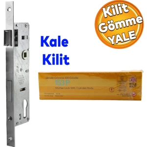 Kale Kapı Pvc Kapı Gömme Kilit Gövde Wc Banyo Kilidi Gövdesi Silindirli 30 mm