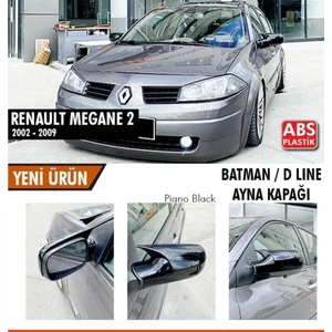 Nam Tuning Renault Megane 2 Batman Ayna Kapağı Yarasa Ayna Piano Black Plastik