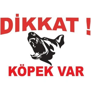 Club Safari Dikkat Köpek Var Tabelası Dikkat Köpek Var Tabelası Dekota 30 x 23 cm
