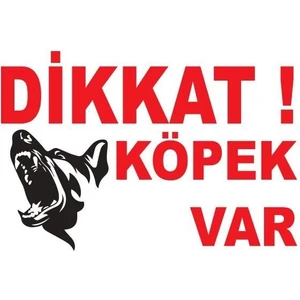 Club Safari Dikkat Köpek Var Tabelası Dekota 30 x 23 cm