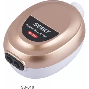 Sessiz Ayarlanabilir Çift Çıkışlı Akvaryum Hava Motoru 3W 2x3.4lt/dak SB-618