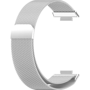 Novstrap Huawei Watch Fit 2 ile Uyumlu Kordon Kayış Metal Hasır Kordon