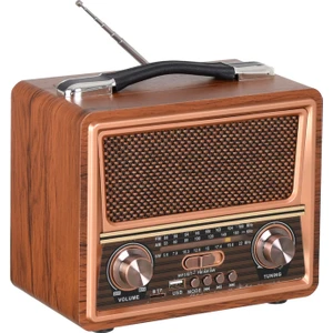 Bayındır Elektronik Gerçek Ahşap USB Sd Fm Bluetooth Destekli Radyo RT-821