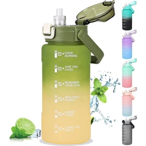Su Matarası 1500ML VGN2213 Yeşil Sarı