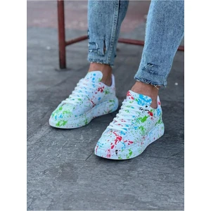 Yeşil Boyalı Erkek Casual Ayakkabı WG501