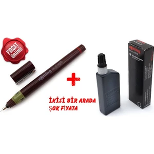 Isograph Rapido Kalemi 0 30 mm + Siyah Rapido Mürekkebi 23 ml