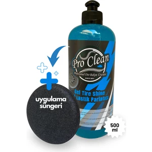 Lastik Parlatıcı Jel 500ML ve Uygulama Süngeri