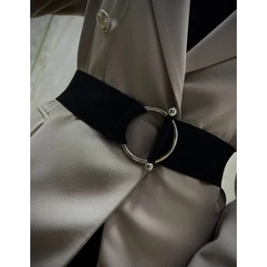 Halka ve Halter Tokalı Lastik Kemer
