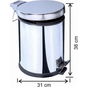 Garanti̇ Metal Garanti Metal 1014 Pedallı Çöp Kovası (20 Litre)