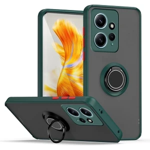 Xiaomi Redmi Note 12 4g Kılıf Montreal Yüzüklü Standlı + Ekran Koruyucu