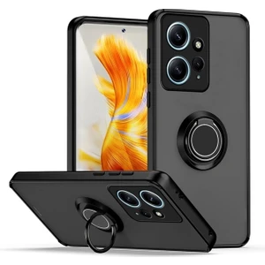 Xiaomi Redmi Note 12 4g Kılıf Montreal Yüzüklü Standlı + Ekran Koruyucu
