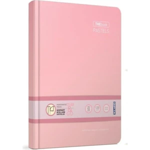 Thebook Pastels Ip Dikişli Sert Kapak Not Defteri 14 x 20 cm 120 Yaprak Çizgisiz