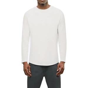 Oval Kesim Basic Bisiklet Yaka Uzun Kollu Erkek Tişört | Regular Fit Tshirt | Full Lıkra TBL5001