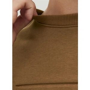 Jack & Jones Bisiklet Yaka Kahve Erkek Sweatshırt 12241106_JPRBLABLAKE Sweat Crew Nec