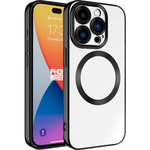 Apple Iphone 15 Pro Max Kılıf Kamera Korumalı Renkli Kenarlı Magsafeli Setro Kapak