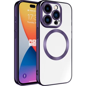 Apple Iphone 15 Pro Kılıf Kamera Korumalı Renkli Kenarlı Magsafeli Setro Kapak