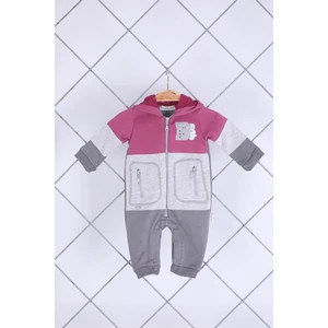 Baby Hola Babyhola Kız Erkek Fermuarlı Kapüşonlu Spor Tulum 12645