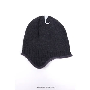 Kardelen Butik Denizli Casual Içi Polarlı Kulaklı Yün Bere ( Unisex )