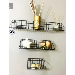 Orbo-Tel Raf Rustik Duvar Rafı 3lü Set