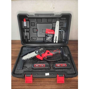 Akülü Profesyonel Çift Pala V58 5000MAH, 6'' - 4'' 10 cm 15 cm, Ağaç Akülü Budama Odun Testeresi