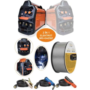 Süper İkisi Bir Arada 200 Amper Gazsız Gazaltı Mıg + Mma Inverter Kaynak Makinesi