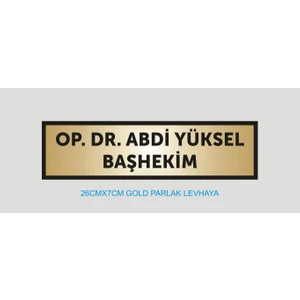 Yüksel 34 Doktor Odası Kapı Isimliği Aliminyum Parlak Metale Baskı ,kişiye Özel Isim Baskı , Doktor Isimliği