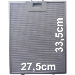 Aspiratör Davlumbaz Için Filtre En 27,5 cm 33,5 cm Metal Yağ Filtresi