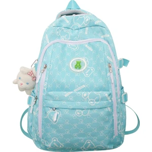 Love Home  Ilkbahar ve Yaz Trendy Sırt Büyük Kapasiteli Su Geçirmez Öğrenci Okul Kişiselleştirilmiş Rahat Naylon Sırt Çantası (Yurt Dışından)