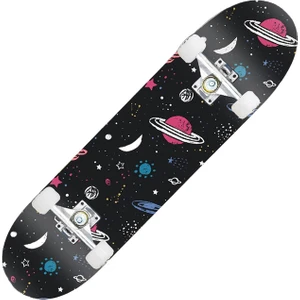 31 Inç Profesyonel Yetişkin Fırçalanmış Sokak Akçaağaç Dört Tekerlekli Acemi Çocuk Çift Rocker Içbükey Kaykay (Yurt Dışından)