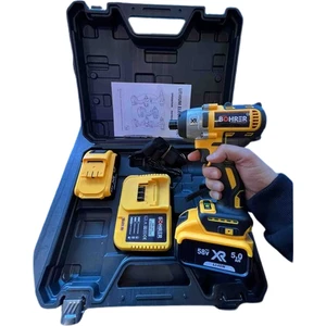 Akülü Çift Bataryalı Profesyonel Torklu Vidalama , V58 5000MAH , Ahşap Demir Monteleme Vidalama