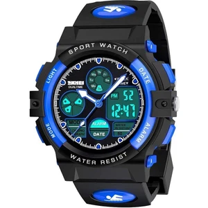 Çocuklar Dijital Spor Izle, Erkek Kız Su Geçirmez Spor Açık Saatler Çocuk Rahat Elektronik Analog Kuvars Bilek Saatleri Alarm Kronometre ile (Yurt Dışından)