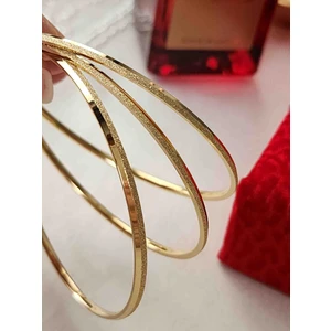 3lü Bilezik Kumlu Çelik Ajda