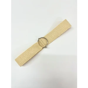 Gümüş Tokalı Hasır Elastik Kadın Kemeri, Ceket Kemeri, Gömlek Kemeri, Elbise Kemeri