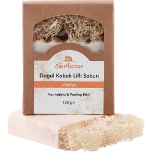 The Soap Factory Doğal Kabak Lifi Vanilya Sabunu 120 g - Veganlara Uygun - Lüks - Çevre Dostu - Bütün Cilt Tipleri İçin Uygun - Üstün Cilt Bakımı - Bitkisel