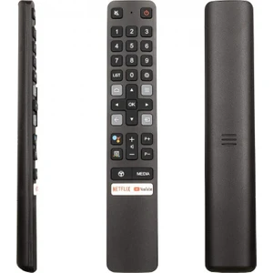 Weko Tcl Kl RC901V Netflıx-Youtube Tuşlu Ses Komutlu LCD LED Tv Kumandası Siyah - Beyaz