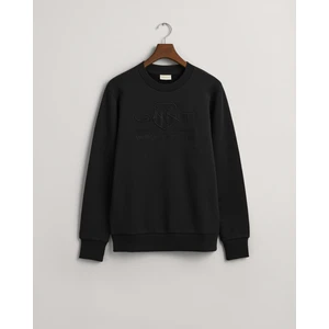 Erkek Siyah Regular Fit Bisiklet Yaka Logolu Sweatshirt 2036017.5