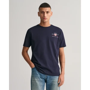 Erkek Lacivert Regular Fit Bisiklet Yaka Logolu T-Shirt 2067004.433