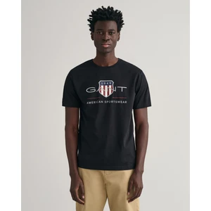 Erkek Siyah Regular Fit Bisiklet Yaka Logolu T-Shirt 2003199.5