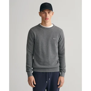 Erkek Gri Regular Fit Bisiklet Yaka Kazak 8040521.92