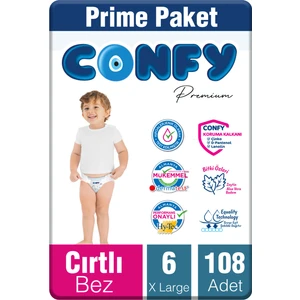 Premium 6 Numara Bebek Bezi Extralarge +15 KG 108 Adet