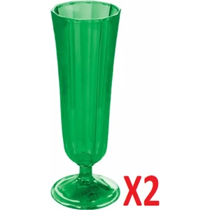 Yeşil Flüt Şampanya Bardağı 130 cc 2'li 04FIA001715