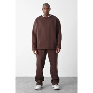 Kahve Basic Oversize Eşofman Takım