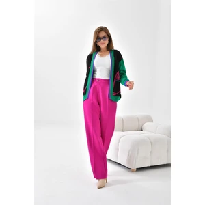 FTZ Women Kadın Havlu Detaylı Hırka  Siyah 20400